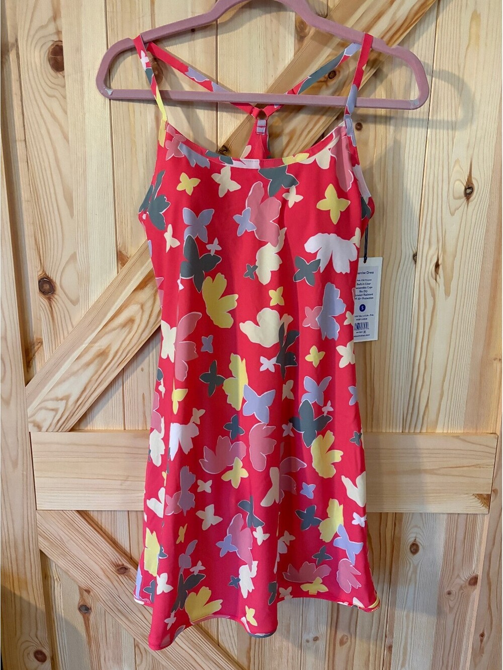 Outdoor Voices Slice of Life Pink Exercise Dress with Built-In Liner Small